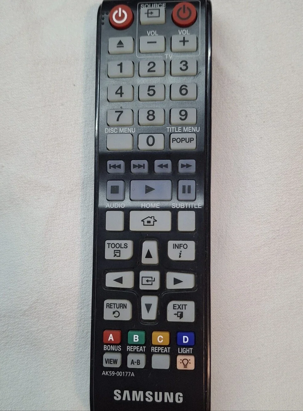 Samsung Replacement Remote Control AK59-00177A For Blu-ray/DVD Player- Tested